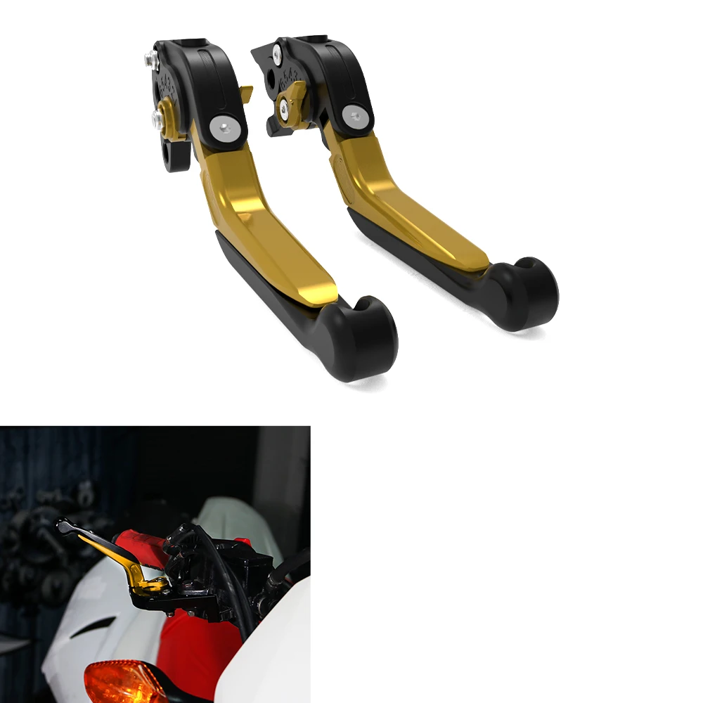 

Motorcycle Accessories For Suzuki RV125 VanVan 2003-2016 RV 125 Adjustable Folding Extendable Levers Brakes Clutch Lever Brake