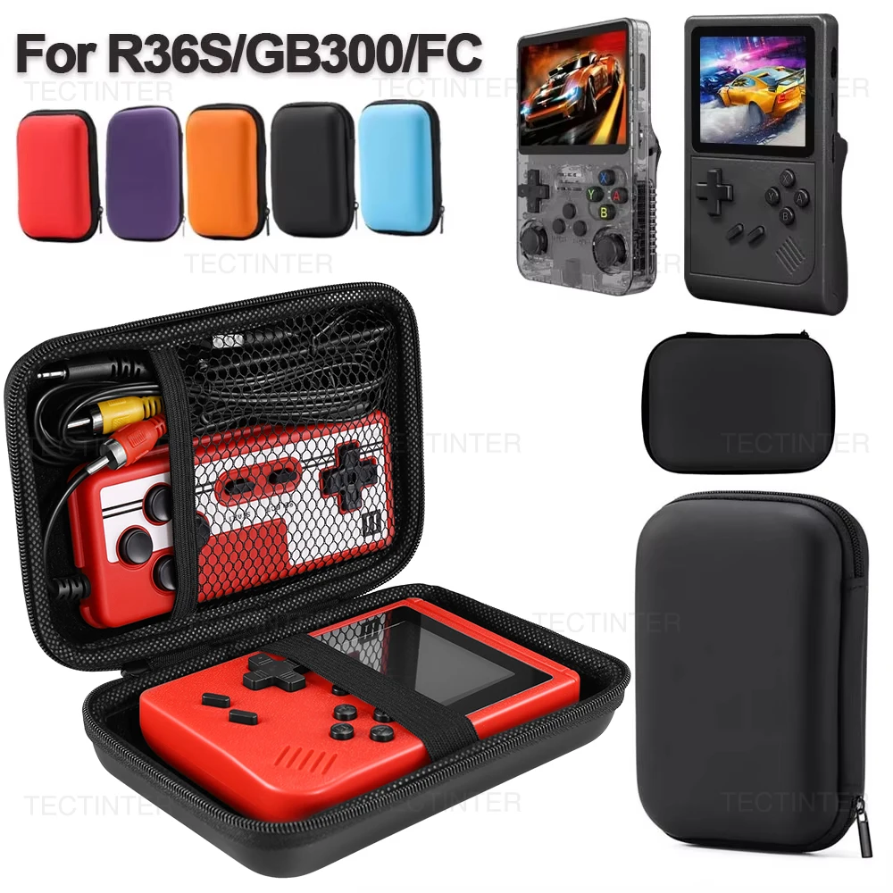 Портативная игровая консоль R36S/GB300/FC/RG35XX, сумка для хранения, дорожная мини-игровая консоль в стиле ретро, портативная защитная коробка