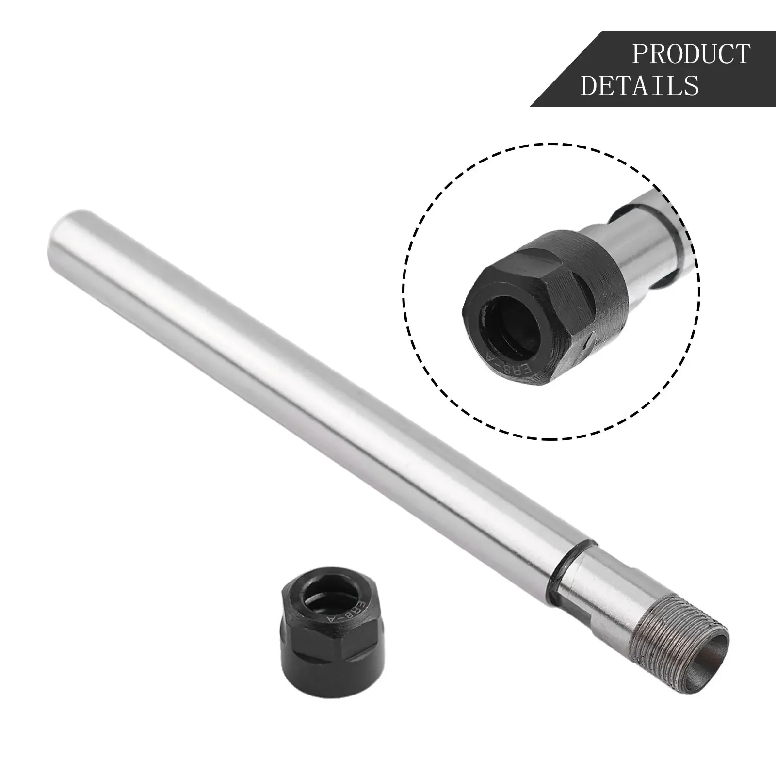 Imagem -05 - Cnc Milling Alongar Ferramenta Extensão Rod Extensão Haste Reta Mini Pinça Chuck Titular C810-12-1620-25-mm Er9-11-16-20-a