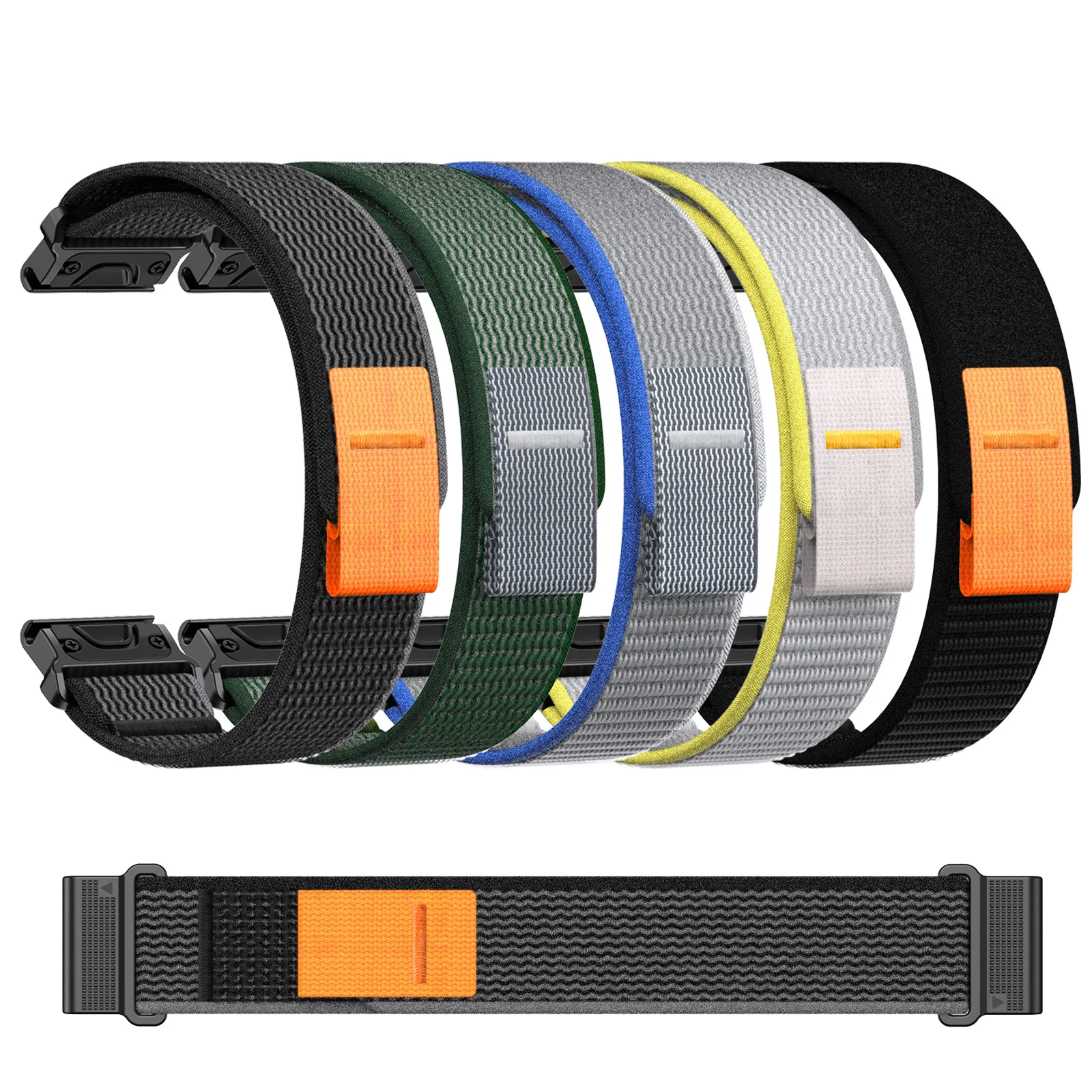 

Нейлоновый ремешок для часов Quick Fit 22/26 мм для Garmin Instinct 1/2/2X 3 Instinct E Fenix 8 7pro 6/6x 5/5x, сменные аксессуары для ремешков