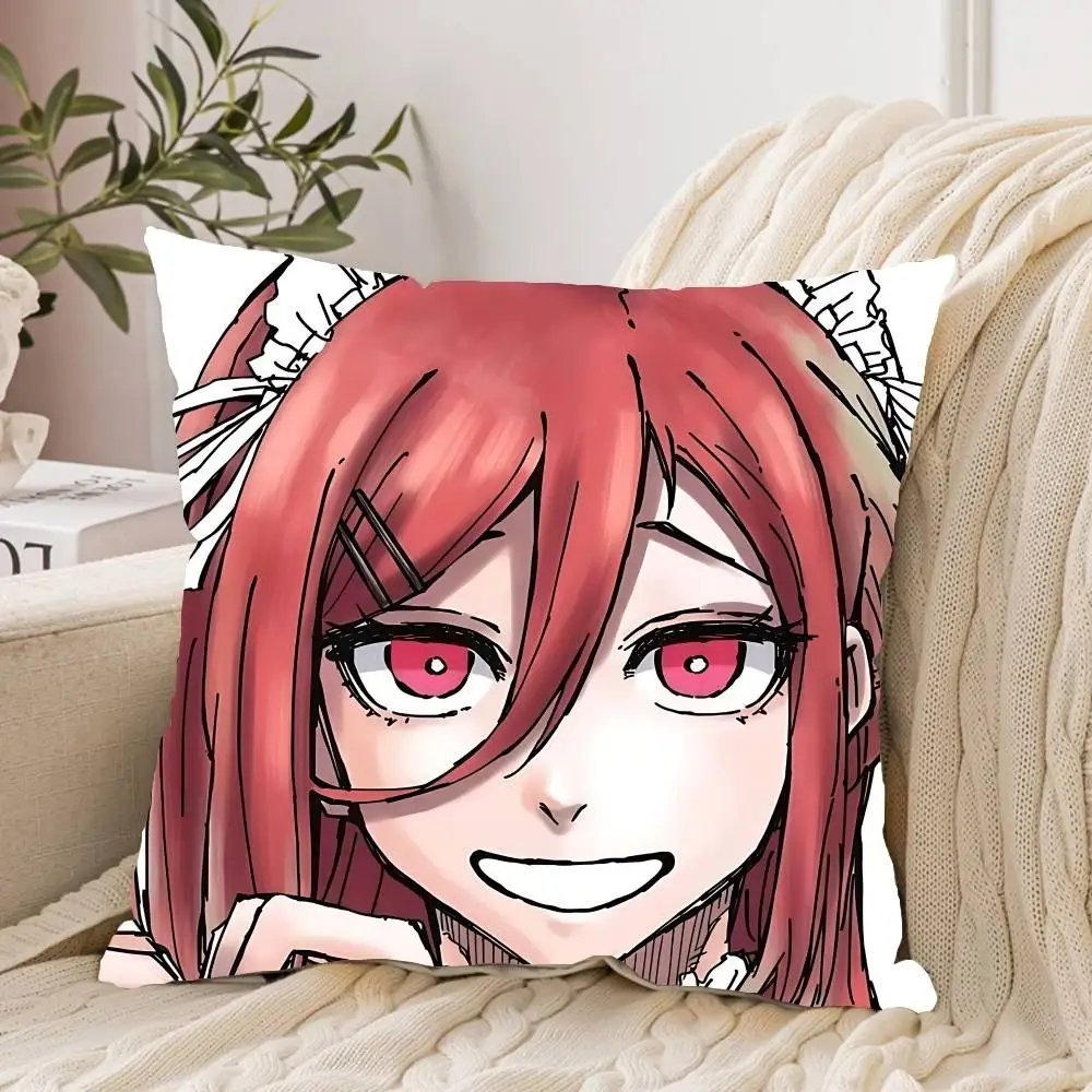 Cute Anime B-blue L-lock Customizable Square Pillowcases, Stylish And Soft, Perfect For Beds, Cars, And Sofas.