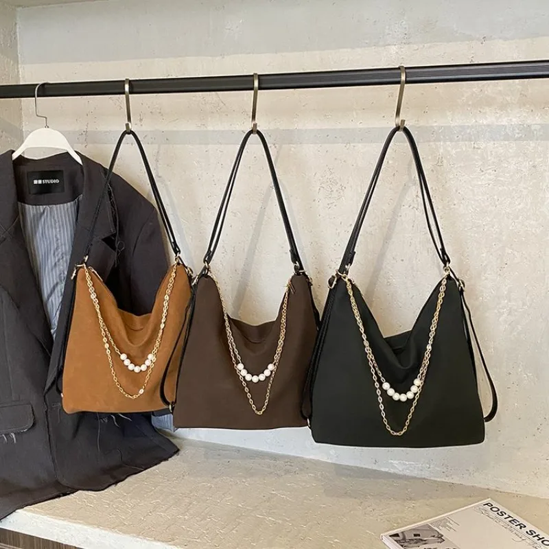 

Luxury Casual Leather Diaper Bag Women's Large Capacity Designer Tote Minimalist Elegant Vintage Classic Fashionable Bag