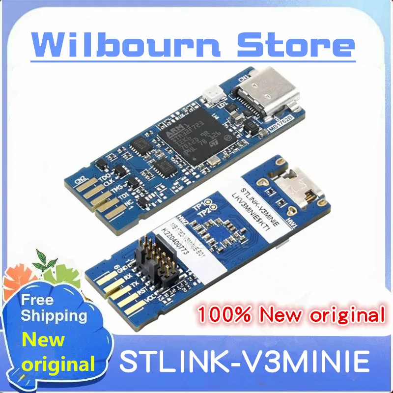 1PCS In Stock STLINK-V3MINIE STLINK-V3 compact stand-alone in-circuit debugger and programmer for STM32 mini probe STLINK V3MINI