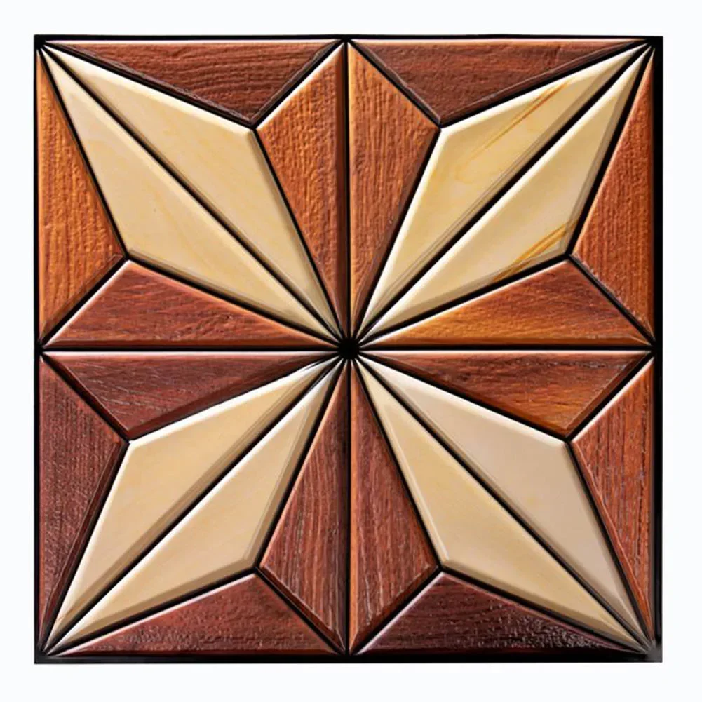 Adesivi per piastrelle 3D Cucina Decorazione impermeabile a prova di olio Adesivo da parete con venature del legno per parete di fondo, decorazione del balcone