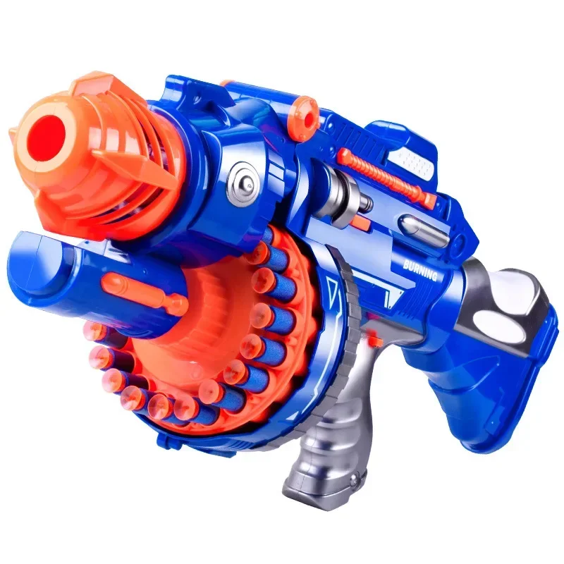 Soft Bullet Foam Blaster Toys Gun, Children Electric Continuous Launch Toy Bb Gun Military Firearms Series Soft Bullet Pistol