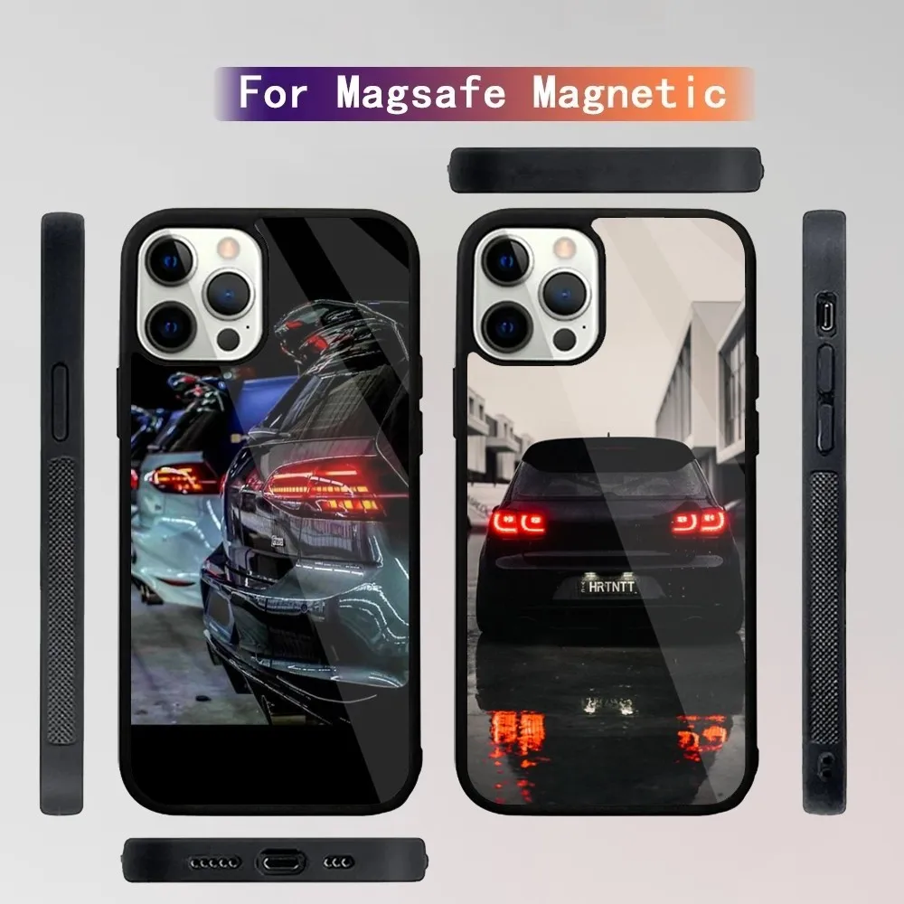 

car Golf G-GTI Phone Case For iPhone 15,14,13,12,11,Plus,Pro,Max Mini Magsafe Magnetic Wireless Charging