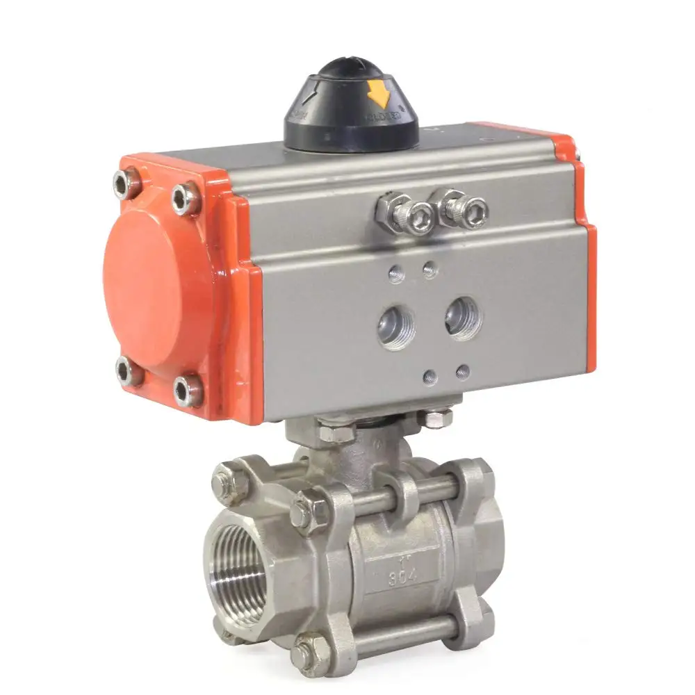 صمام كروي هوائي 3/4 بوصة، صمام كروي هوائي من الفولاذ المقاوم للصدأ Sus 304 |   التمثيل المزدوج |   0 ~ 1000 رطل لكل بوصة مربعة