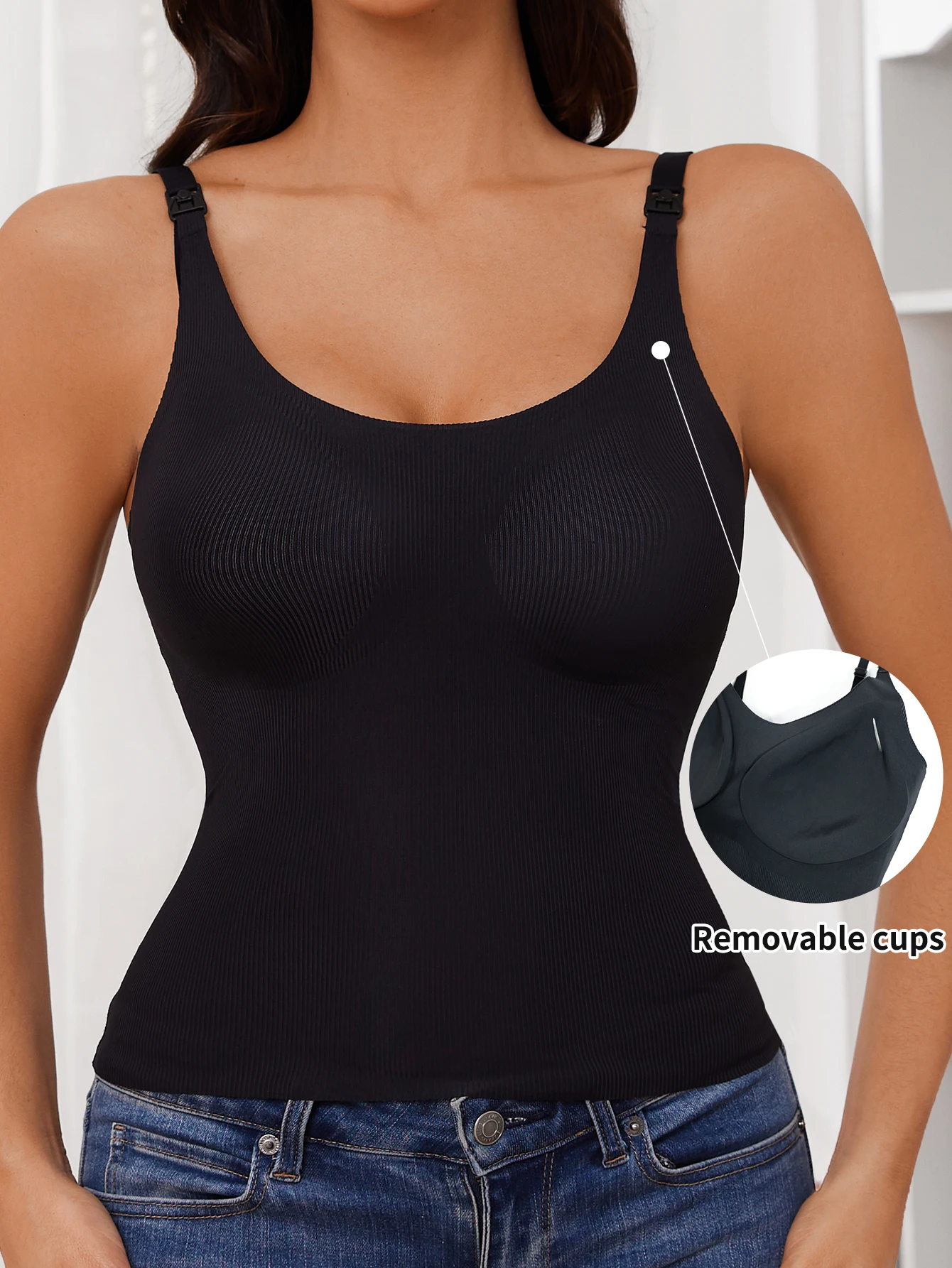 Pregnant Women Can Open The Buckle Without Leaving Any Marks And The Chest Cushion Can Be Removed Breastfeeding Underwear Vest