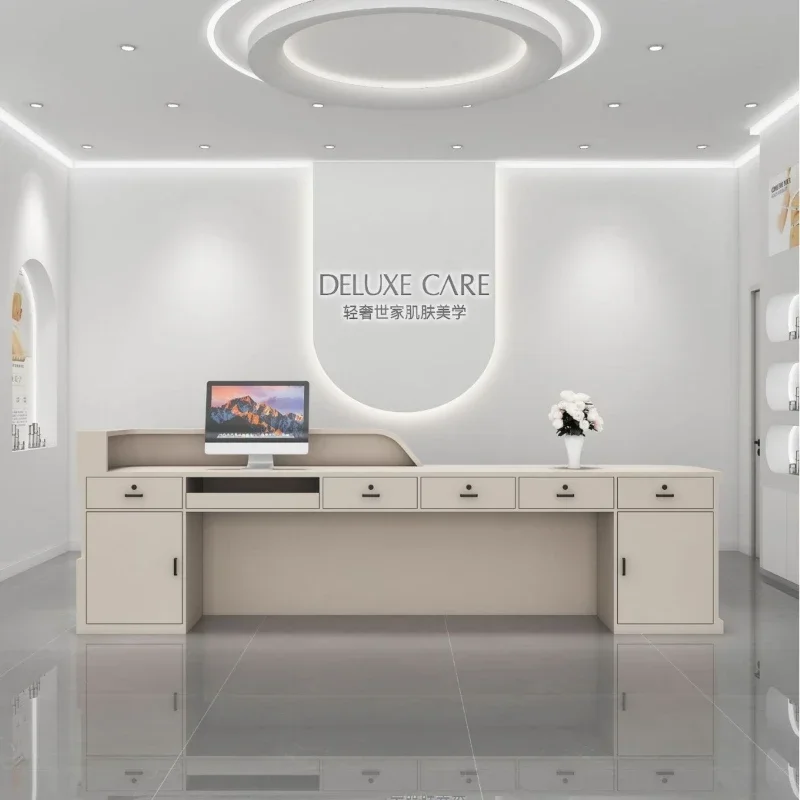 Makeup Desk Modern Beauty Institute Pulpitfor Churchcorner Reception Counter Beauty Salon Reception Salon Checkout Counter Point
