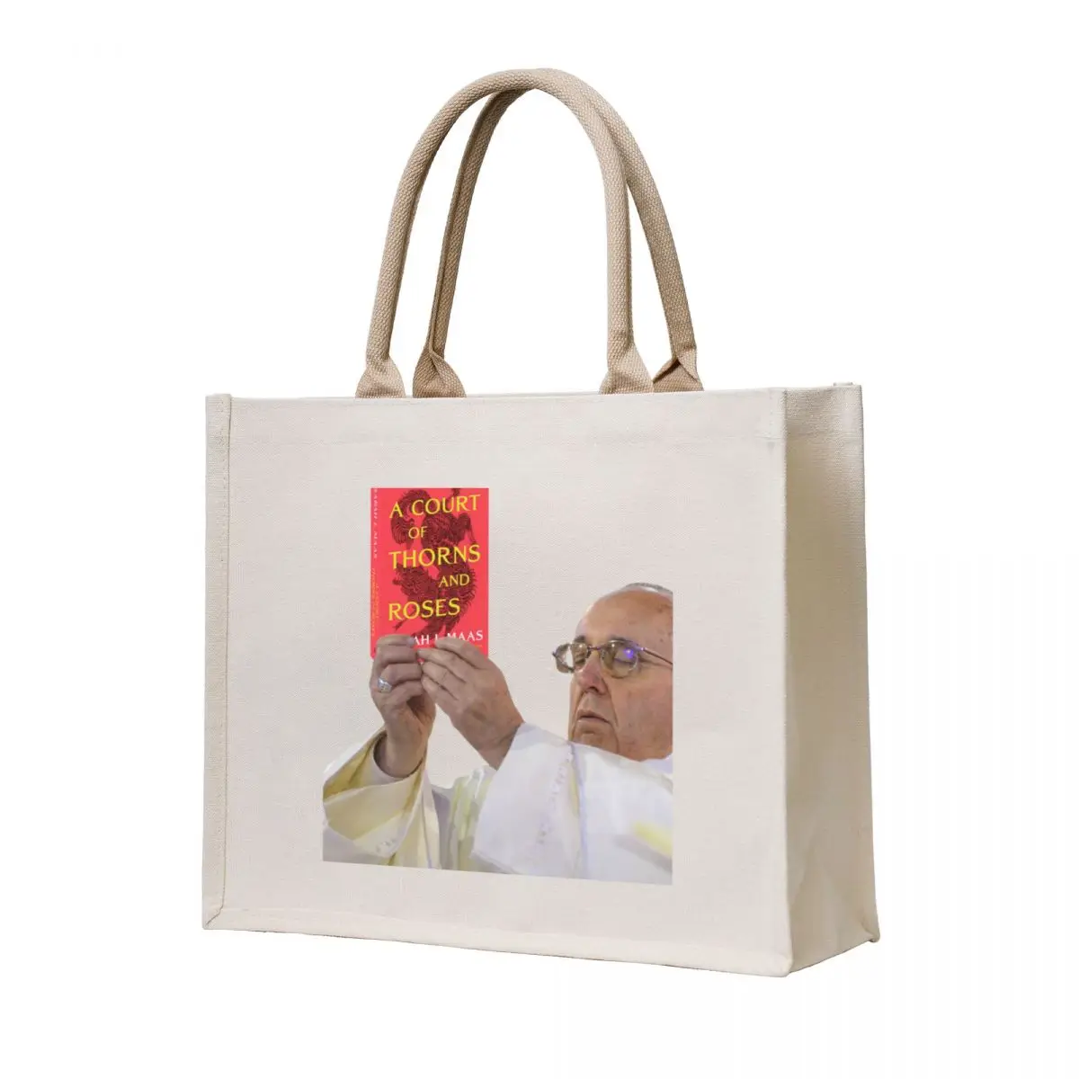 

A Court Of Thorns And Roses Pope Meme Tote Bag shopper bags shopper bags for women shopping bag logo shopping trolley bag