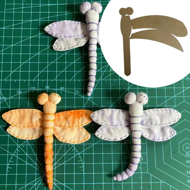 Dragonfly Quilting Template Transparent Sewing Pattern Suitable for DIY Crafts, Durable Embroidery Sewing Tools for Blankets, Pillowcases, Clothing, Quilting Essentials Composite Sewing Durable Templates, Sewing Templates