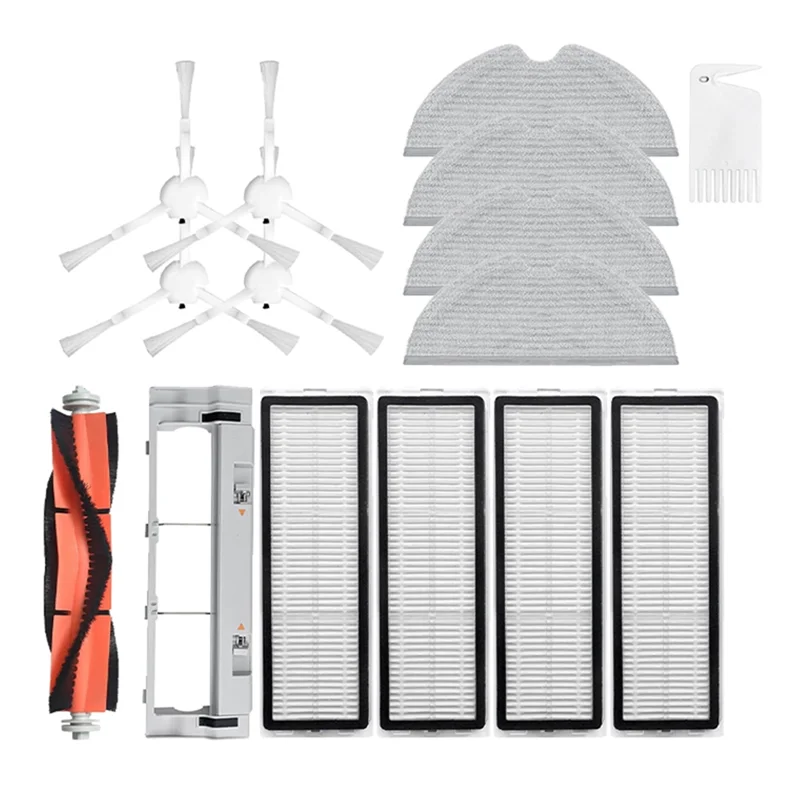 TAIGH-For Xiaomi Mijia 1C / STYTJ01ZHM T1 Dreame F9 جهاز آلي لتنظيف الأتربة فلتر Hepa فرشاة جانبية رئيسية ممسحة القماش الملحقات