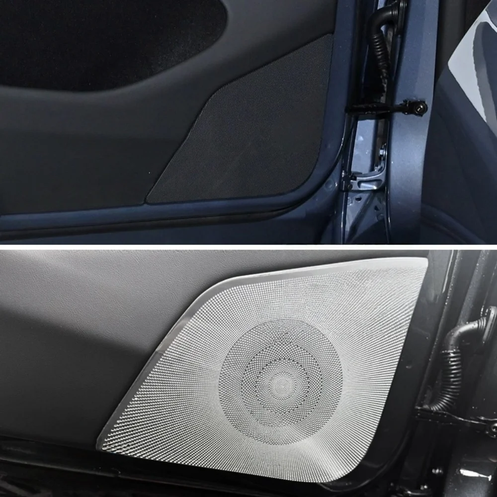 

Grill Mesh Car Audio Speakers Sticker Loudspeaker Stainless Steel Speaker Cover for Tesla Model Y Juniper 2025-2026