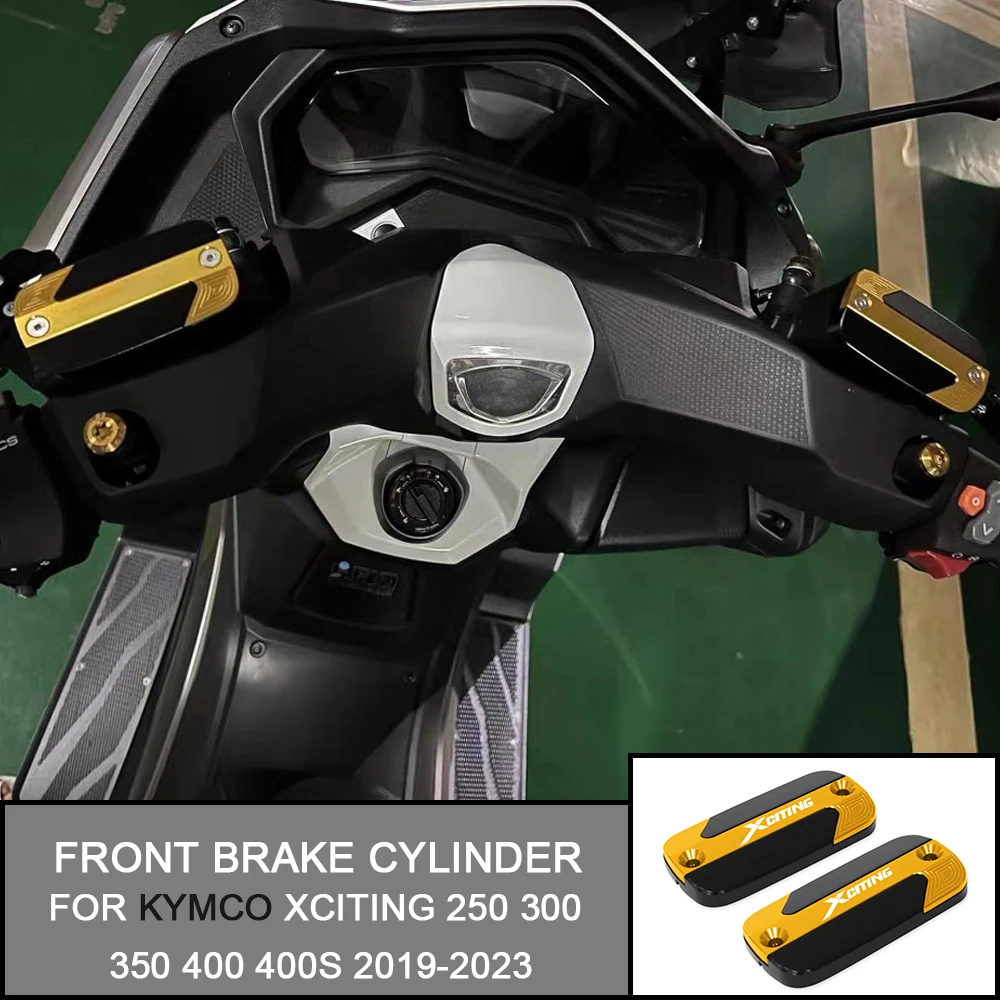 

Motorcycle Accessories CNC Front Brake Cylinder Fluid Reservoir Cover Cap For KYMCO XCITING 250 300 350 400 400s 2019-2023