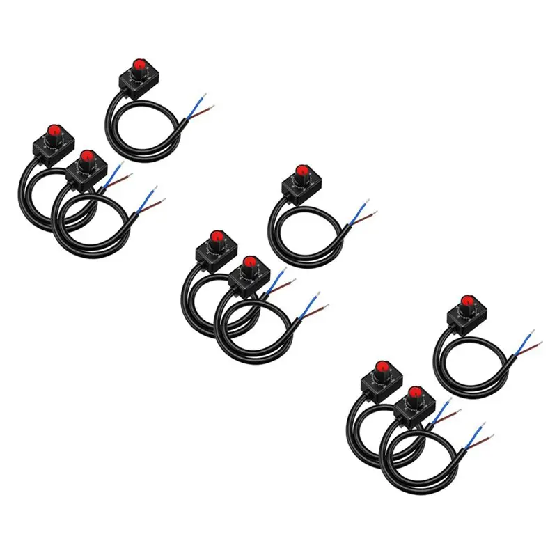 BHBD-DC 0/1-10V Knob LED Dimmer, Low Voltage Passive Dimmer PWM Dimming For 0-10V Or 1-10V Dimmable Electronic LED Driver 9Pc