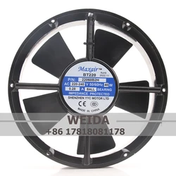 Original Maxair/BT220 AC220V 40W EC DC 22CM 22060 220X220X60MM round bearing AC BT22060B2H cooling fan