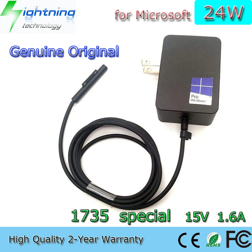 Brand New Genuine Original 24W 15V 1.6A special 1735 Laptop Adapter for Microsoft Surface GO Pro M3 Power Supply Charger