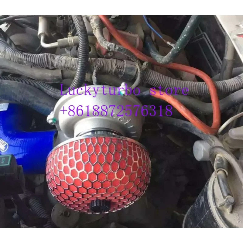 Electric Turbo Supercharg Er Kit Thrust Motorcycle Electric Turbocharger Air Filter Intake For All Car Improve Speed