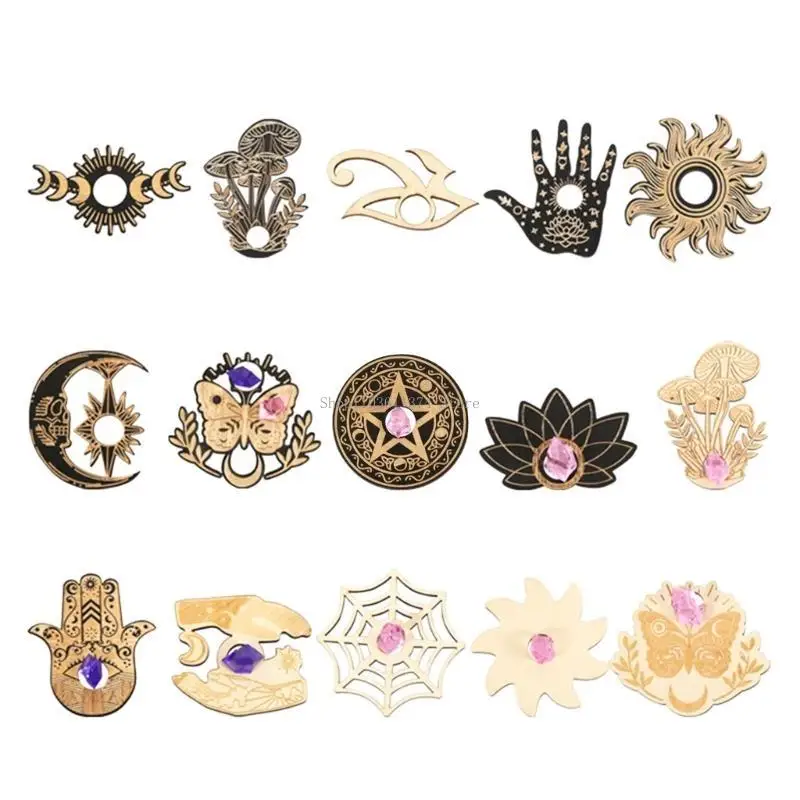 Soporte exhibición roca, soporte piedras preciosas madera, soporte bolas para