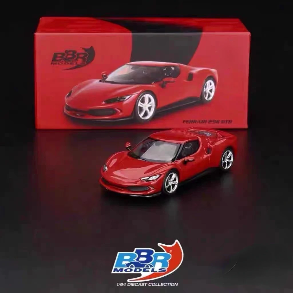 BBR 1:64 296GTB Marked Red Beijing Exhibition Alloy Car Model