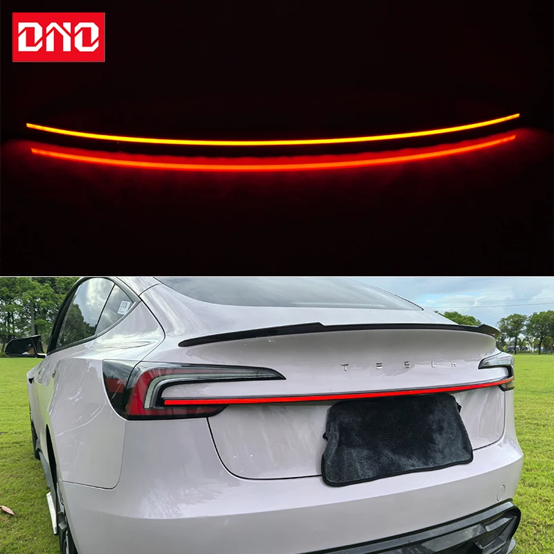 Car LED 12V Rear Bumper Lamps For Tesla Model 3 2023 2024 Brake Light Turn Signal Backup Reflector Lamp Taillights Fog lamps