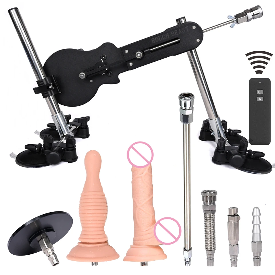 

ROUGH BEAST Sex Machine for Women and Men Wireless Masturbation Machine with Vac-U-Lock Dildo Masturbator 72 Watt Power Sex Toys