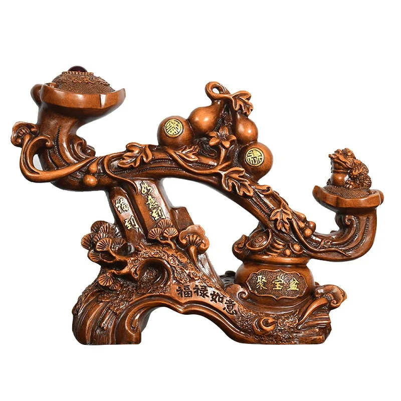 

Fulu Ruyi ornaments, home living room TV cabinet entrance wine cabinet Bogu rack decoration