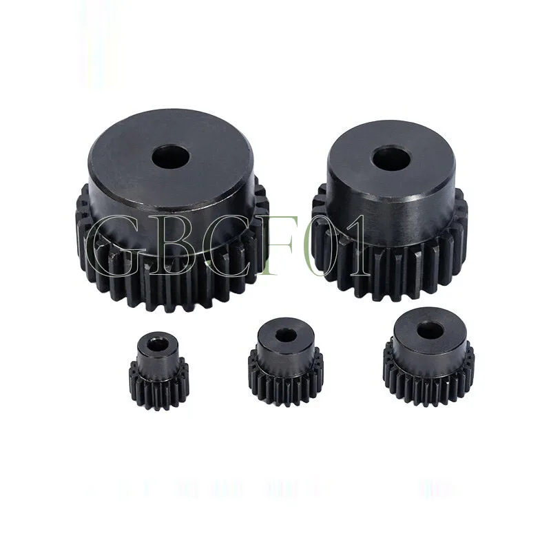 Gear with Hub 1M Module Spur Gear 30-120 Teeth Spur Gear Single-Stage Transmission Gear 30/32/35/36/38/40/42/45/50/55/60/70-120T