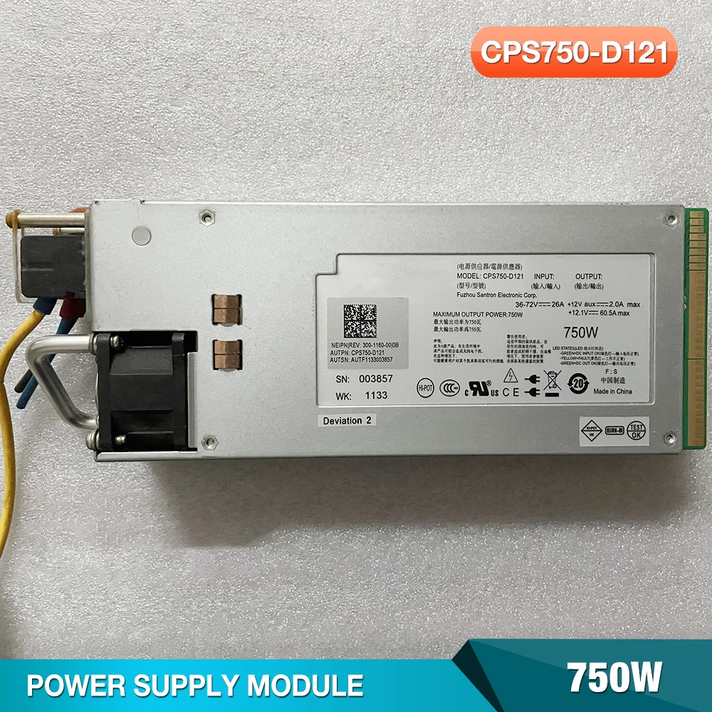 

CPS750-D121 For Dell R510 R910 DC 750W Server Power Supply 6GTF5 06GTF5