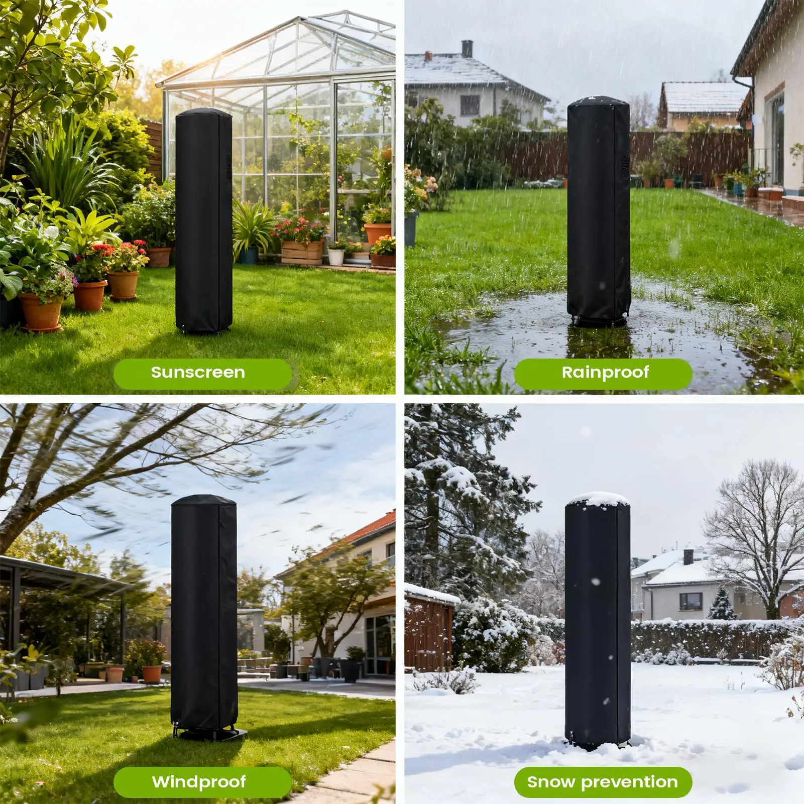 

Cover For Solar Shower Heavy Duty Windproof Solar Shower Protection Cover For Adventure Yard Patio Backyard Hiking