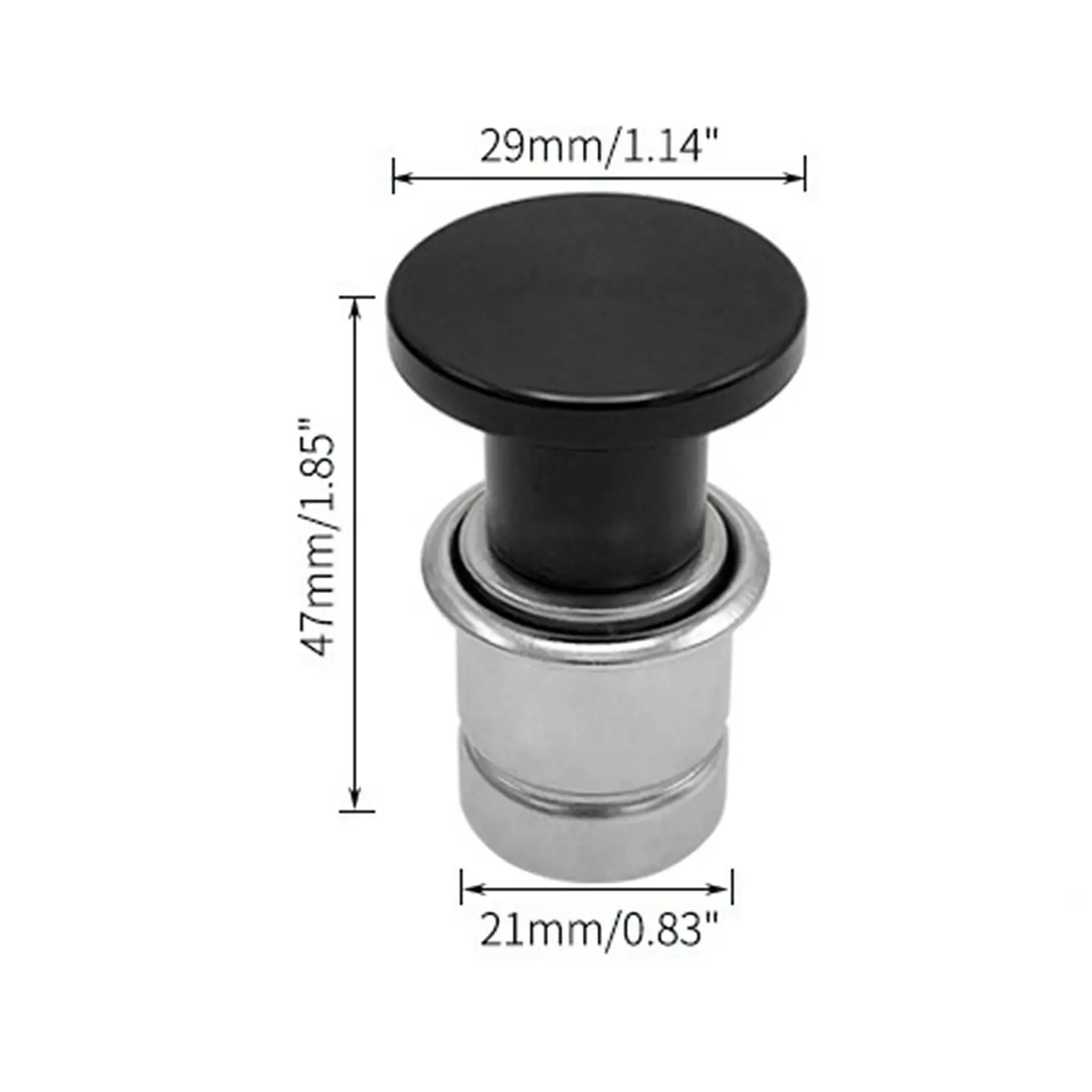 

Automotive Cigarette Lighter Socket Cover Waterproof Dustproof Aluminum Alloy Plug Pop Out Power Outlet for Car and Motorcycle