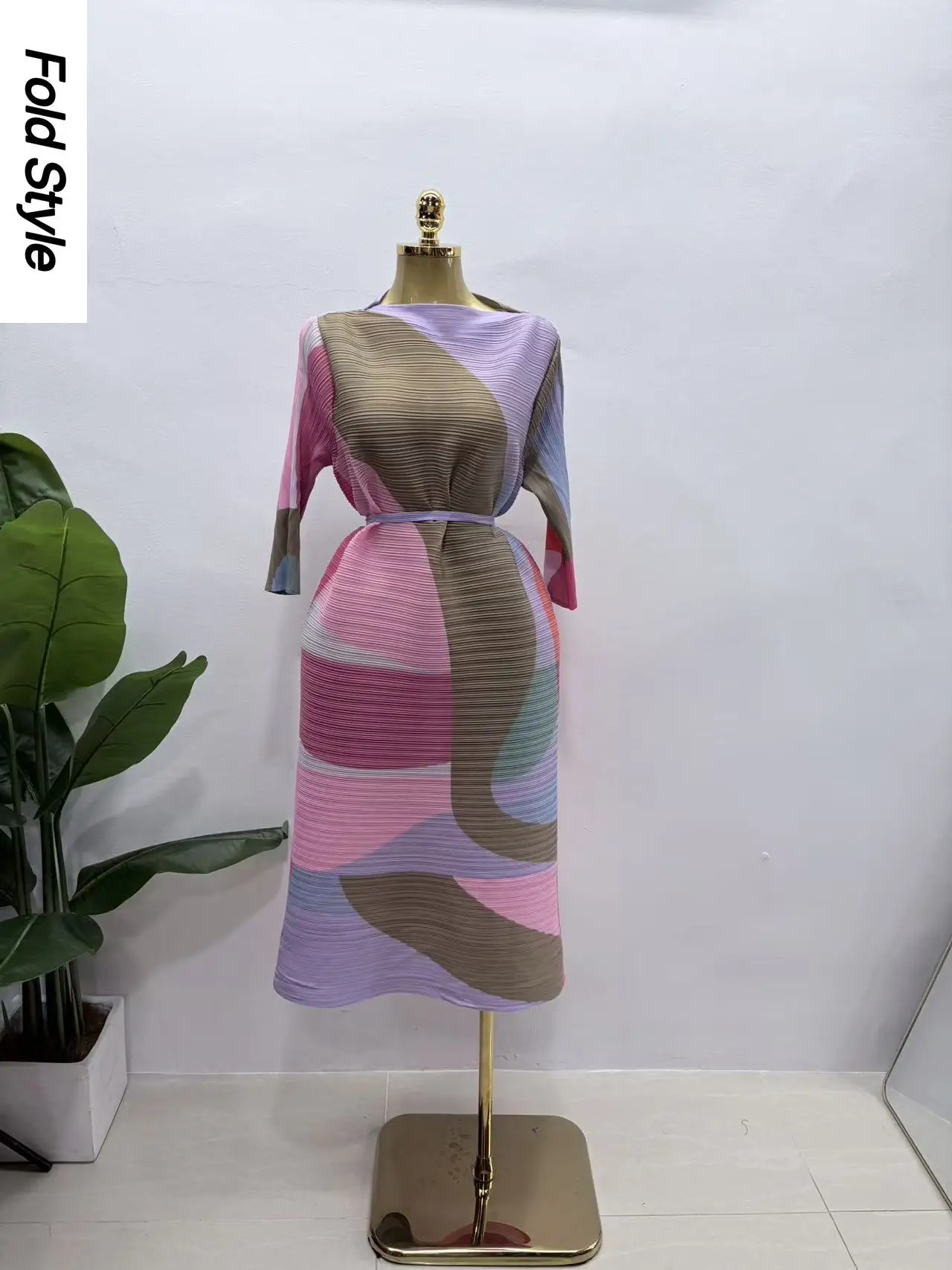 

Плиссированное платье Miyake: Свободное и легкое модное плиссированное платье, женская одежда, распродажа по специальной цене