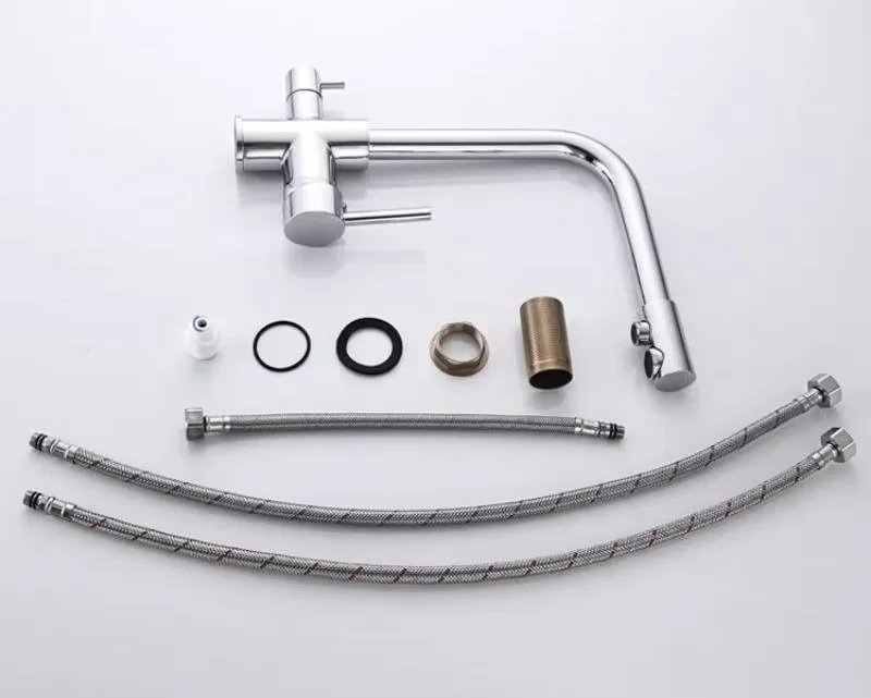 Kitchen Faucet For Direct Drinking Integrated Water & Vegetable Basin Tap For Sink Lighting Brass Modern