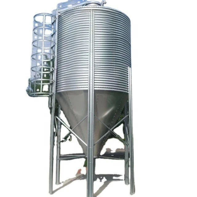 New Product Best-selling Poultry Farm Galvanized Material Grain Storage Tower 10 Tons Feed Silo for Sale