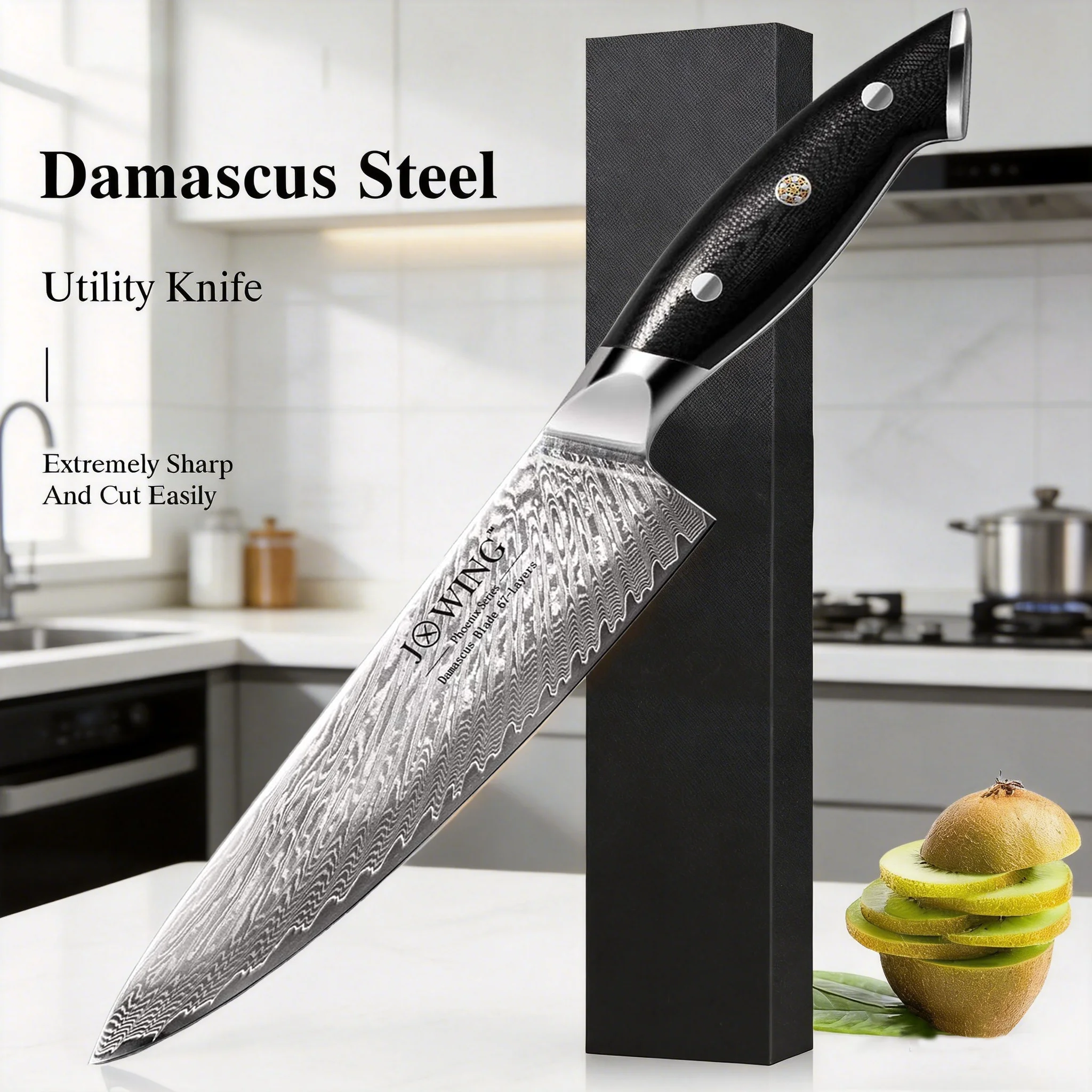 Faca de Damasco 67 camadas VG10, faca afiada para cortar e fatiar carne, para cozinha doméstica, ferramenta profissional para cortar peixe e carne.