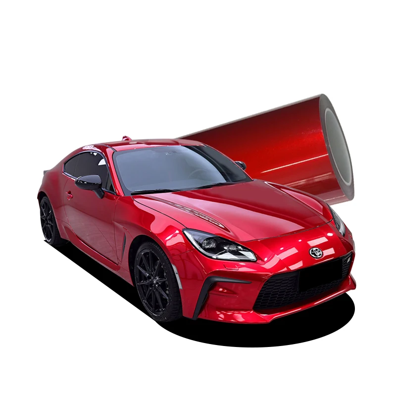 Glossy Self-healing TPU Soul Red Color 5 Years Warranty Anti-Yellowing Ppf Tpu Paint protection Film 7.5mil Tpu Ppf Colour Wrap