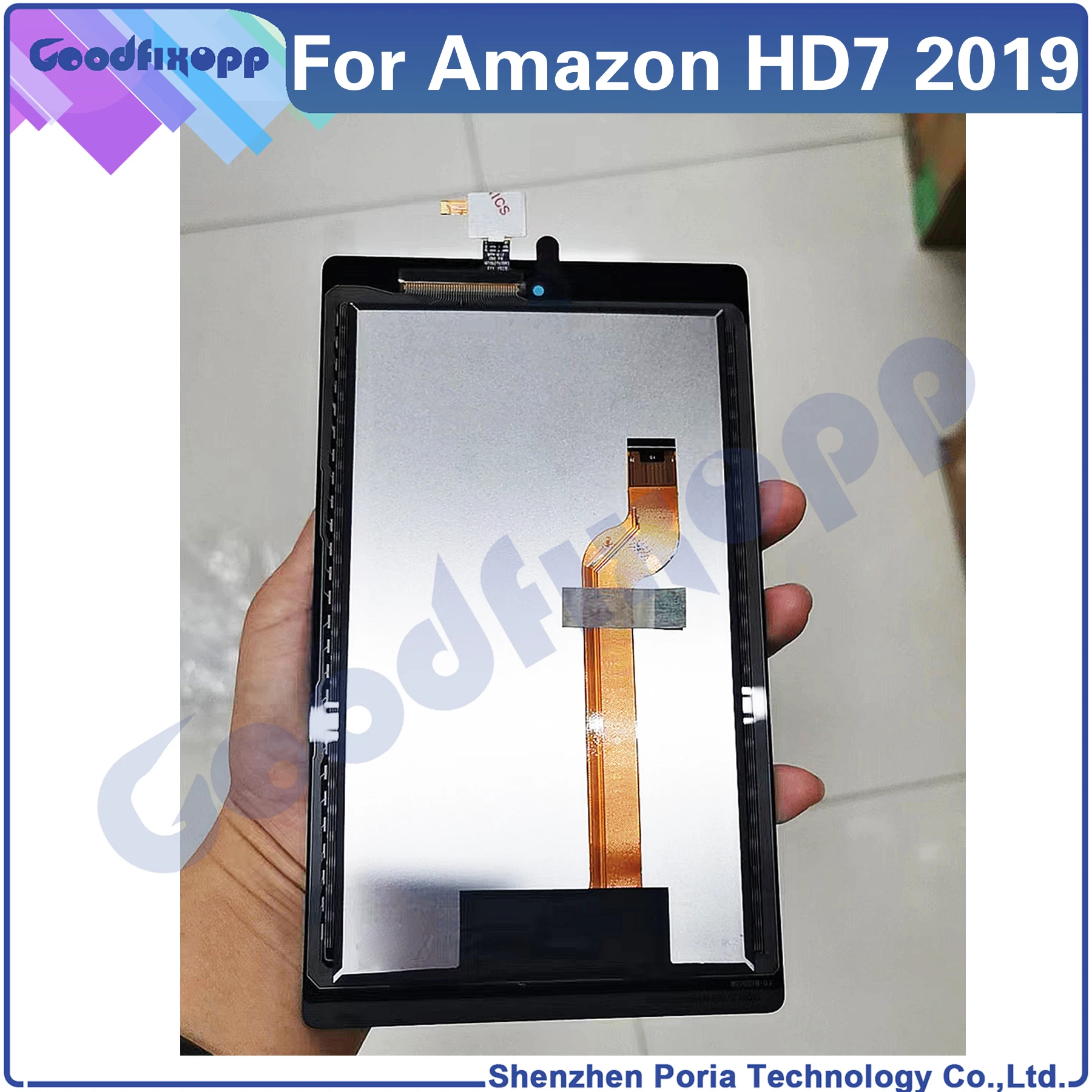 

For Ama Zon Kindle Fire HD7 HD 7 9th Gen 2019 LCD Display Touch Screen Digitizer Assembly Repair Parts Replacement