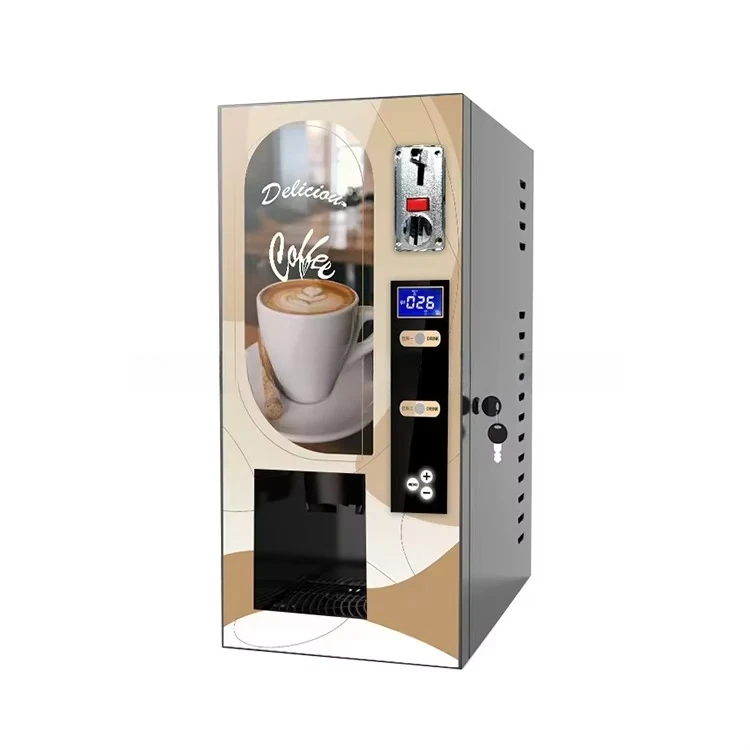 FOODLINE Manufacturer Coffee Vending Device Remote Sales Data Monitor Stainless Steel Inner Water Tank Cabinet