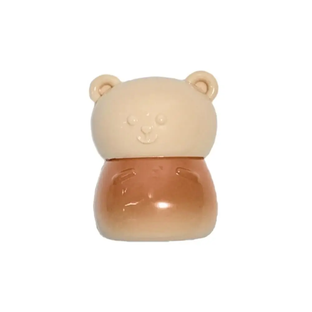 Cute Chubby Bear Lip Glaze idratante impermeabile in scatola specchio Lip Gloss rosa viola 4 colori Water Light rossetto strumento di trucco