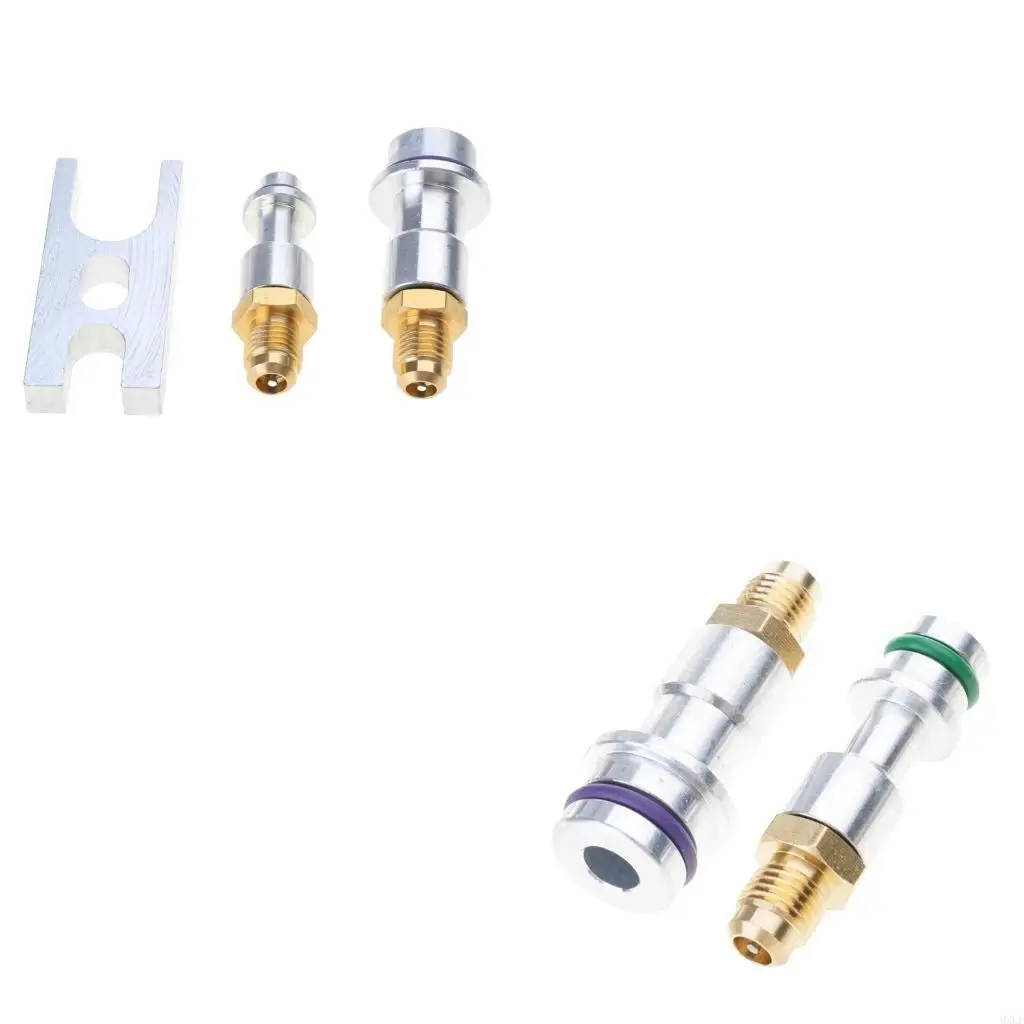 

Refrigeration Hose Connector Car Air Conditioner Leak Test Plug Stopper Pipe Leak Detection Auto A/CRepair Accessories