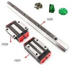 Fornitura di fabbrica HGR 15 HGH15CA HGW15CC binario di guida lineare con blocchi di cuscinetti lineari personalizzazione della lunghezza sostituire HIWIN CNC