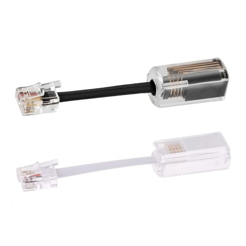 Telephone RJ9 4P4C RJ11 Adapter Cable RJ9 Headset Extension Cord Adapter Connector for Hot Desking Office Phones Dropship