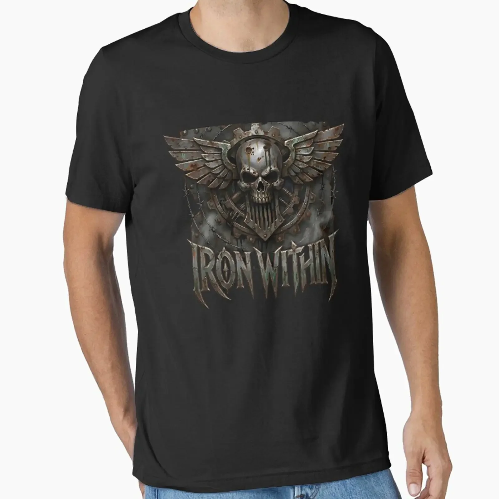 Iron Within IV traitor legion Essential T Shirt vintage Washed Casual Versatile homme Comfortable fashion designer clothes