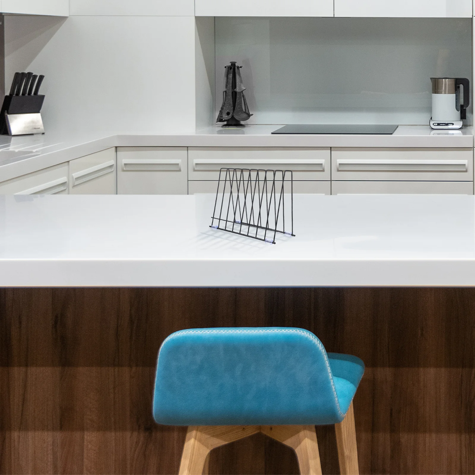 

Stainless Steel Kitchen Storage Rack Multifunctional Organizer for Books Utensils Dishes Countertop Space Saving Design