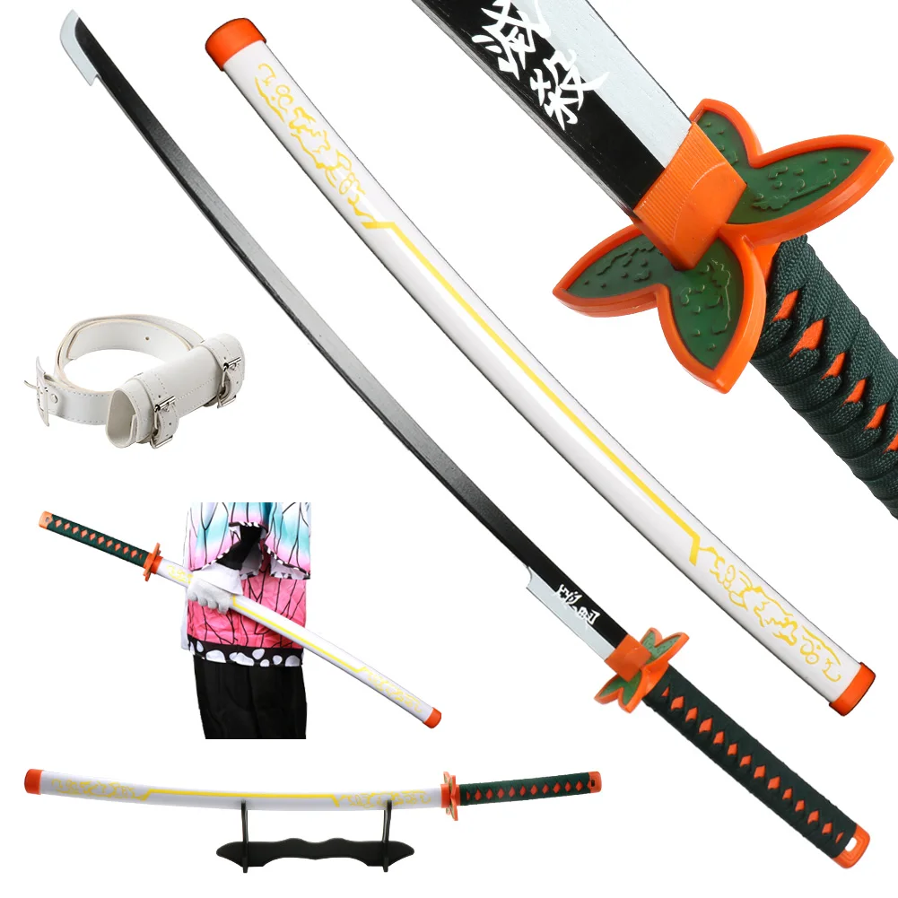 Anime Cosplay Katana 104cm/41 pouces, cadeaux de noël, accessoires de jeu, Reproduction de motifs 1: 1, jouet épée en bambou