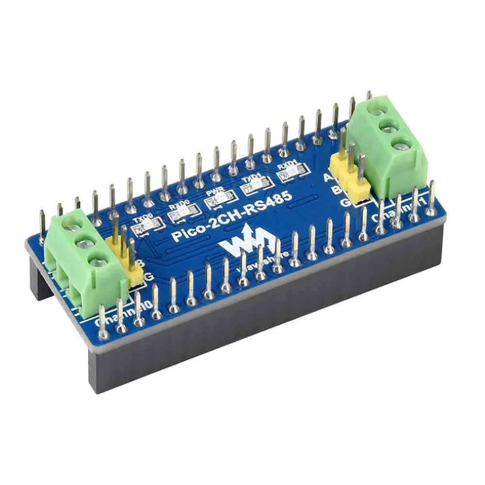 Pico-2CH-RS485, 2-Channel RS485 Module for Raspberry Pi Pico, SP3485_Y80A