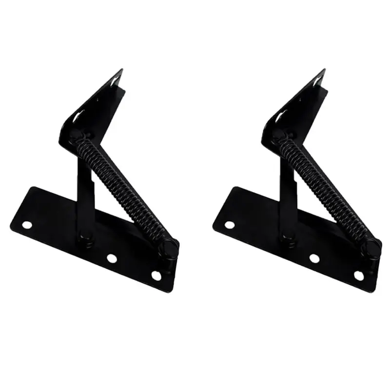 

A69efurniture Storage Support Hinges Spring Standing Rack Hinge 1 Pair Foldable Lifting Bracket Cabinet Door Lifters For Restaur