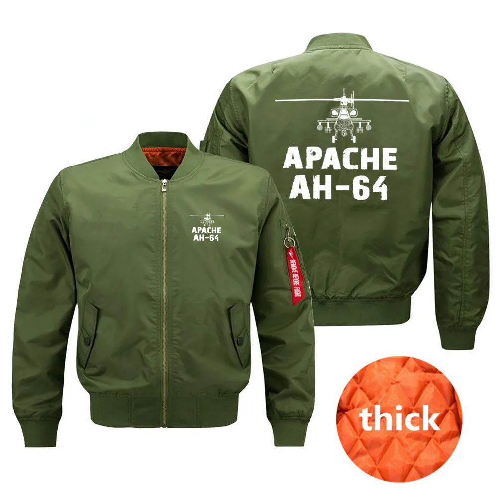 Мужские куртки-бомберы Апачи а-64, пилоты-авиаторы Ma1, весна-осень-зима, мужские куртки, пальто