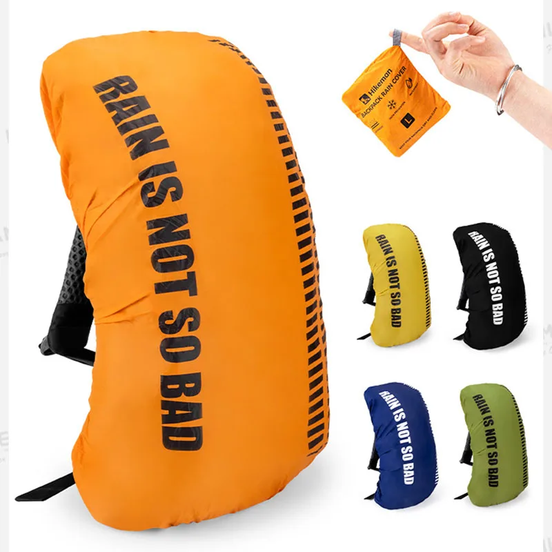 

‌Backpack Rain Cover Nylon Ultralight Waterproof Dustproof Universal Fit For Hiking Biking Travel School Bags With Drawstring