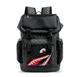 anime backpack Travel Rucksack Cartoon Shark Print Primary School Student Satchel Backpack Mochila Infantil back to school anime